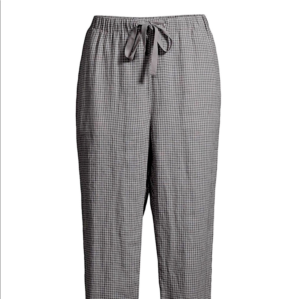 Eileen Fisher Puckered Linen Pants Size L